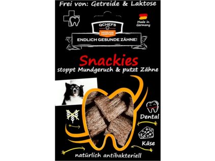 Maškrty pre psov Vital Q-Chefs, dentálne, 63 g