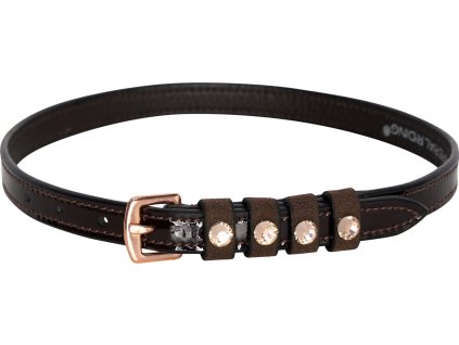 Remienky k šporniam Pardouz Imperial Riding, pár, brown/rose metal