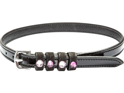 Remienky k šporniam Pardouz Imperial Riding, pár, black lack/amethyst