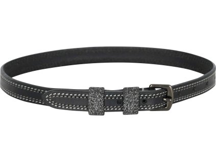 Remienky k šporniam Glimmer Imperial Riding, pár, black glitter