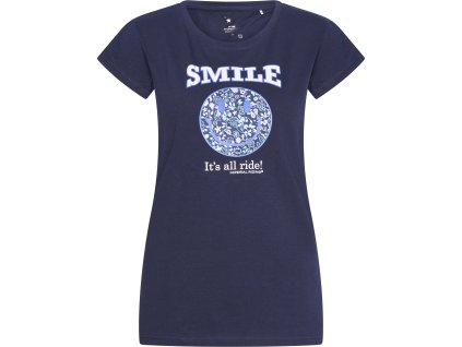 Tričko Smiley Flowers Imperial Riding, navy