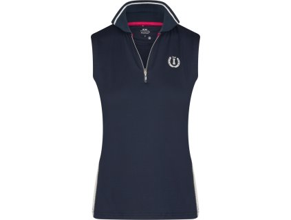 Tričko Tessy Imperial Riding, bez rukávov, detské, navy