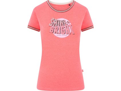 Tričko Shine Bright Imperial Riding, dámske, diva pink