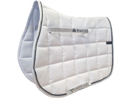 Dečka podsedlová Emerald Bucas, všestranná, COB/FULL, white/stripe