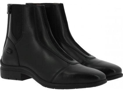 Perka kožené Sporty Equithème, pre dospelých, čierne