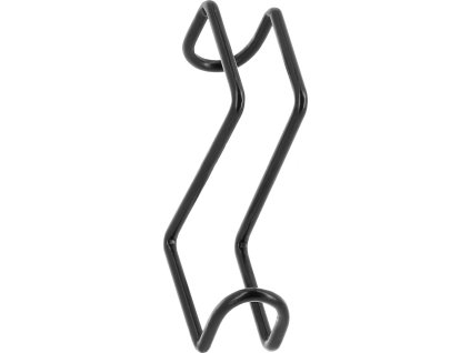 Držiak na uzdečky s háčikmi Hippotonic, krátky, čierny