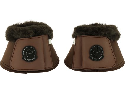 Zvony Snuggy Je t'aime Equithème, s barančekom, pár, chestnut brown