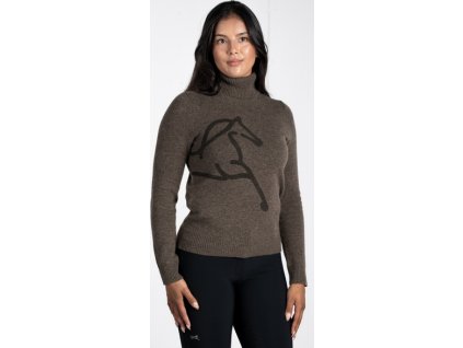Sveter rolákový Andy Fager, dámsky, espresso