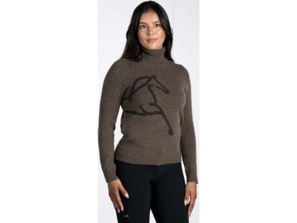 Sveter rolákový Andy Fager, dámsky, espresso
