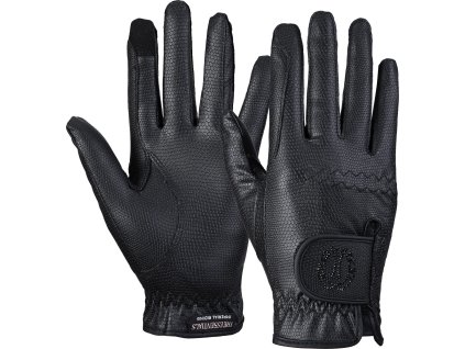 Rukavice Crystal Essentials Imperial Riding, čierne