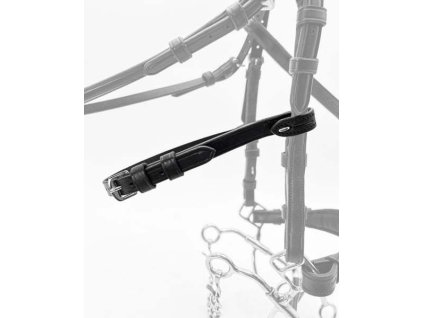 Remienok k hackamore Fager, podbradný, 1 ks, čierny