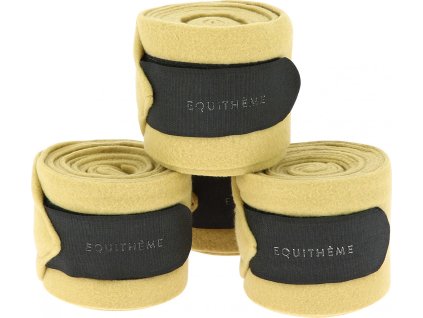 Bandáže Polo Equithème, 4 ks, 3 m, camel