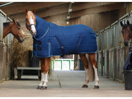 Deka stajňová Combo Riding World, 300 g, navy/sky blue