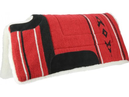 Dečka podsedlová Navajo Westride, westernová, s vykrojením na kohútik, red