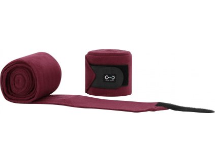 Bandáže Eco Riding World, 4 ks, 3 m, burgundy