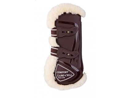 Gamaše predné Comfort Bamboo Lami-Cell, s barančekom, pár, hnedé