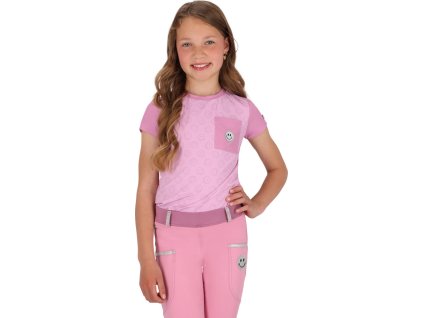 Tričko Rosalynn QHP, detské, cheery pink