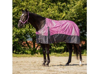 Deka výbehová QHP, s fleecom, cheery pink