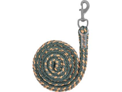 Vodítko Plus Waldhausen, 2 m, pine green/peach/chrome grey