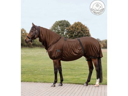 Deka proti hmyzu Eczema Basic Waldhausen, mocca (Dĺžka chrbta 115 cm	)