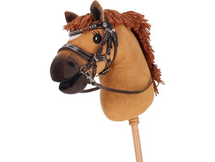Uzdečka Dolly pre Hobby horse QHP, tmavohnedá