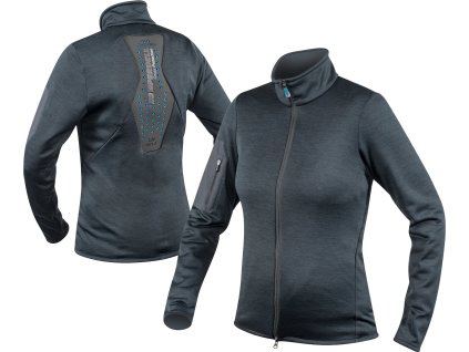 Ochrana chrbtice/bunda 2v1 Komperdell, dámska, black/turquoise
