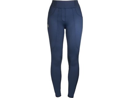 Legíny Compression Royal Classic Equestrian Stockholm, s gripom na kolenách, dámske, navy