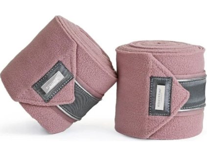 Bandáže fleecové Crystal Equestrian Stockholm, 4 ks, 4 m, pink