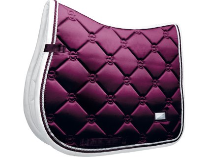 Dečka podsedlová Purple White Edge Equestrian Stockholm, všestranná, dark purple
