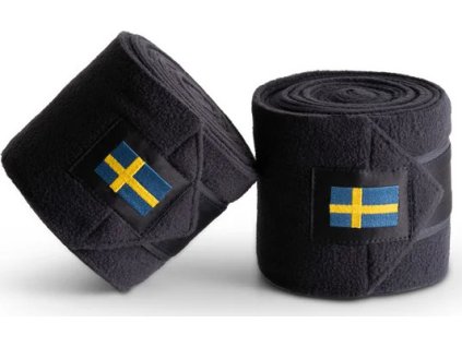 Bandáže fleecové Sweden Nation Equestrian Stockholm, 4 ks, 4 m, navy