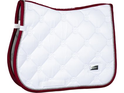 Dečka podsedlová White Perfection Bordeaux Equestrian Stockholm, všestranná, biela
