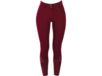 Rajky Elite Bordeaux Equestrian Stockholm, s gripom na kolenách, dámske, deep red