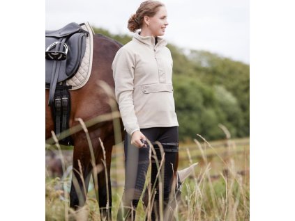 Mikina Medina Equipage, dámska, beige melange