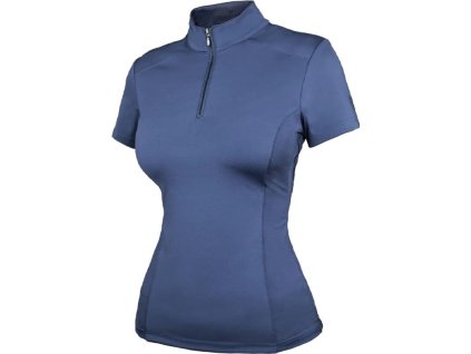 Tričko Illusion Dark Venice Equestrian Stockholm, dámske, denim blue