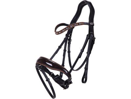 Uzdečka Orlando QHP, black/brown (Veľkosť FULL)
