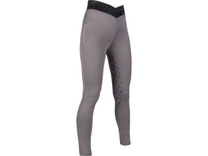 Legíny jazdecké Ruby HKM, s gripom, detské, grey (Veľkosť 134-140)