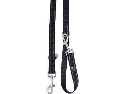 Vodítko pre psov Anam Cara HKM, čierne (Veľkosť S)