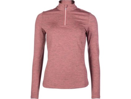 Tričko funkčné Rosewood Melange HKM, dámske, rust red