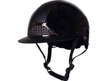 Prilba Miami polo visor QHP, čierna