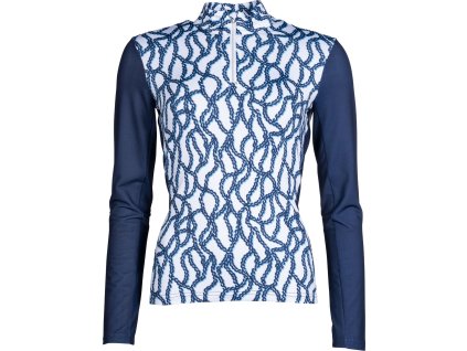 Tričko funkčné Chain HKM, dámske, white/navy
