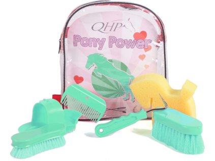 Batoh s čistením Q-essentials, detský, ice green