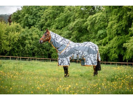 Deka proti hmyzu CamoFly 3v1 Amigo, s nepremokavým chrbtom a krkom, grey/orange