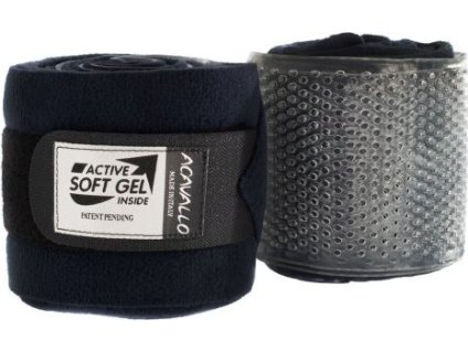 Bandáže Gel & Fleece Acavallo, pár, light blue