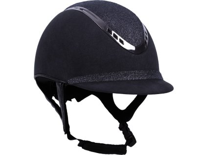 Prilba jazdecká Glitz QHP, čierna