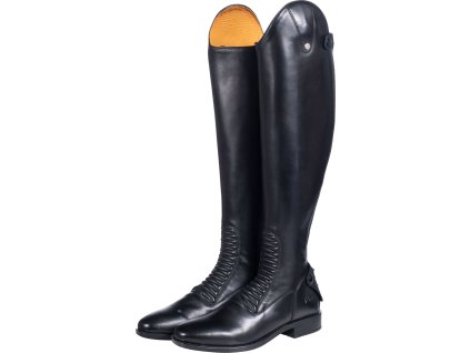Čižmy jazdecké Killarney HKM, užšie lýtko/vysoké, pre dospelých, čierne