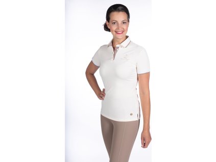 Tričko polo Lavender Bay HKM, dámske, vanilla