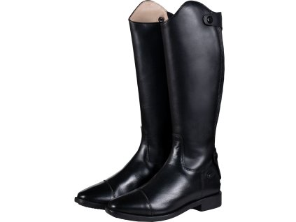 Čižmy jazdecké Oxford HKM, užšie lýtko, detské, čierne
