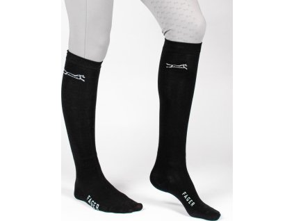 Podkolienky jazdecké Robin Fager, pár, čierne