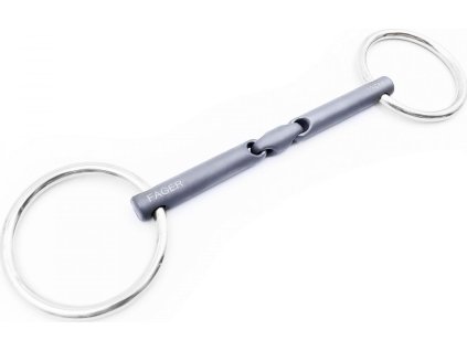 Zubadlo stihlové dvakrát lomené (bradoon) Titanium Madeleine Fager