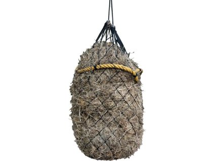 Sieť na seno Easy Fill HKM, 125 cm, oká 4x4 cm, čierna